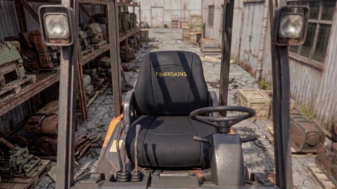 Forkskins seat cover installed — clean professional appearance